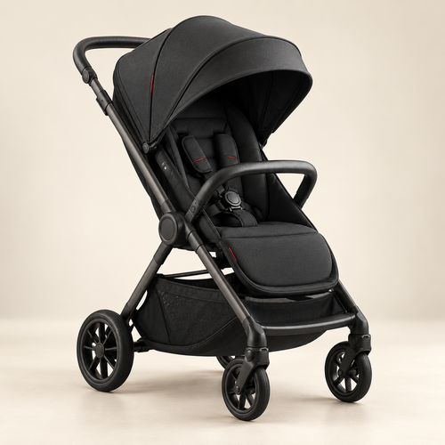 AI concept image of Myvikcar City Glide Compact Stroller in Black