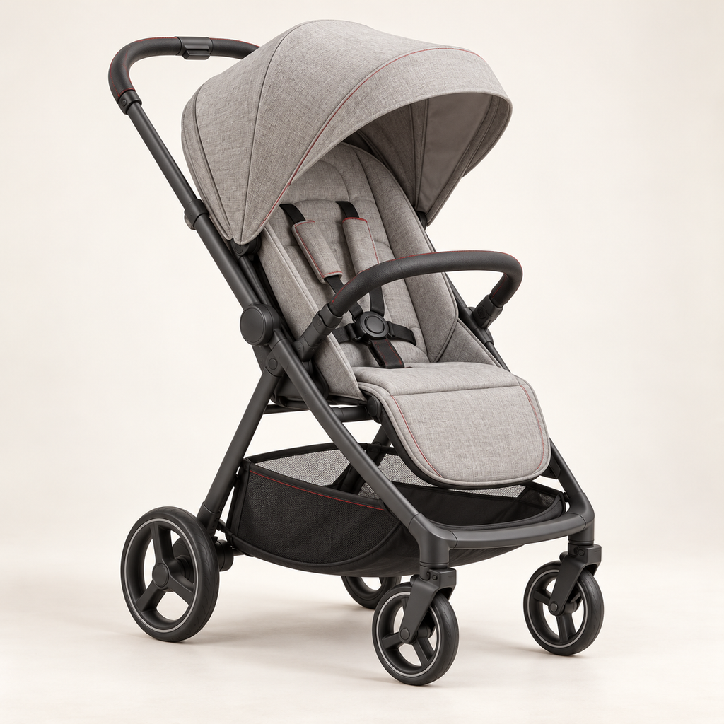 AI concept image of Myvikcar City Glide Compact Stroller in Gray